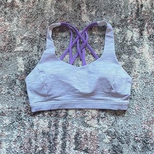 Lululemon sports bra, grey, size 6.